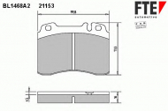Комплект тормозных колодок FTE BL1468A2