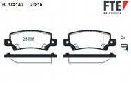 Комплект тормозных колодок FTE BL1881A2