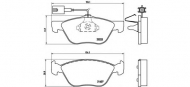 Комплект тормозных колодок BREMBO P 23 116