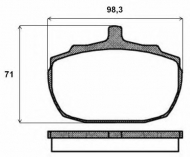 Комплект тормозных колодок BREMBO P 52 005