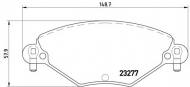 Комплект тормозных колодок BREMBO P 61 071