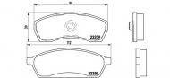 Комплект тормозных колодок BREMBO P 78 008