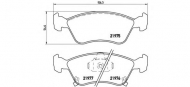 Комплект тормозных колодок BREMBO P 83 041