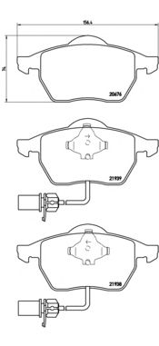 Комплект тормозных колодок BREMBO P 85 037
