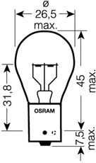 Лампа накаливания OSRAM 7511TSP