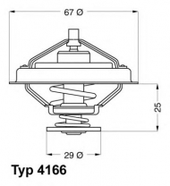 Термостат WAHLER 4166.79D
