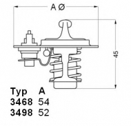 Термостат WAHLER 3498.88D