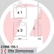 Комплект тормозных колодок ZIMMERMANN 21898.155.1