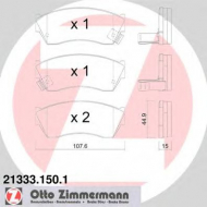 Комплект тормозных колодок ZIMMERMANN 21333.150.1