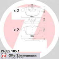 Комплект тормозных колодок ZIMMERMANN 24332.185.1