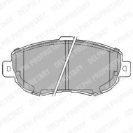 Комплект тормозных колодок DELPHI LP1140
