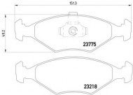 Комплект тормозных колодок HELLA 8DB 355 008-511