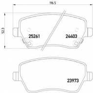 Комплект тормозных колодок HELLA 8DB 355 015-981