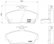 Комплект тормозных колодок HELLA 8DB 355 018-161