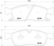Комплект тормозных колодок HELLA 8DB 355 019-551