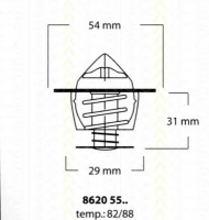 Термостат TRISCAN 8620 5588