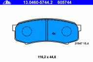 Комплект тормозных колодок ATE 13.0460-5744.2