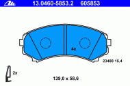 Комплект тормозных колодок ATE 13.0460-5853.2