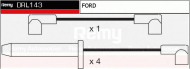 Комплект электропроводки DELCO REMY DRL143