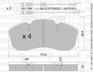 Комплект тормозных колодок METELLI 22-0267-0K