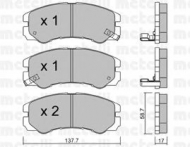 Комплект тормозных колодок METELLI 22-0357-0