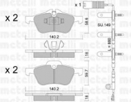 Комплект тормозных колодок METELLI 22-0555-0K