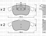 Комплект тормозных колодок METELLI 22-0803-1