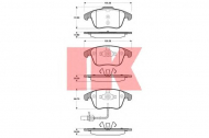 Комплект тормозных колодок NK 224794