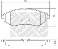 Комплект тормозных колодок MAPCO 6725