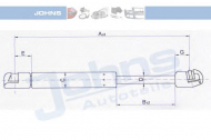 Газовая пружина JOHNS 32 24 95-95