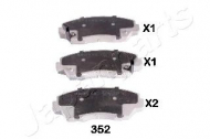 Комплект тормозных колодок JAPANPARTS PA-352AF