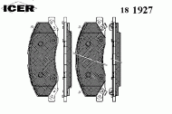 Комплект тормозных колодок ICER 181927