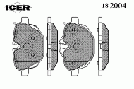 Комплект тормозных колодок ICER 182004