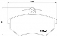 Комплект тормозных колодок PAGID T5051