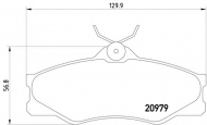 Комплект тормозных колодок PAGID T5012