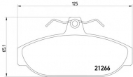 Комплект тормозных колодок PAGID T5024