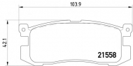 Комплект тормозных колодок PAGID T3006