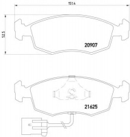 Комплект тормозных колодок PAGID T1080