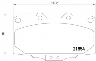 Комплект тормозных колодок PAGID T3116