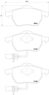 Комплект тормозных колодок PAGID T1149