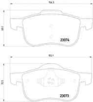 Комплект тормозных колодок PAGID T1189