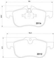 Комплект тормозных колодок PAGID T1197