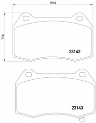 Комплект тормозных колодок PAGID T1385