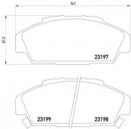 Комплект тормозных колодок PAGID T3070