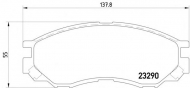 Комплект тормозных колодок PAGID T3123