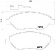 Комплект тормозных колодок PAGID T5164