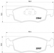 Комплект тормозных колодок PAGID T1345