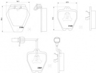 Комплект тормозных колодок PAGID T1328