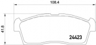 Комплект тормозных колодок PAGID T2046