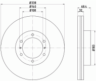 Тормозной диск PAGID 55239PRO